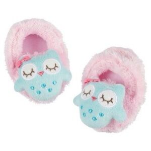 Gerber Baby Girls Owl Bootie Slippers